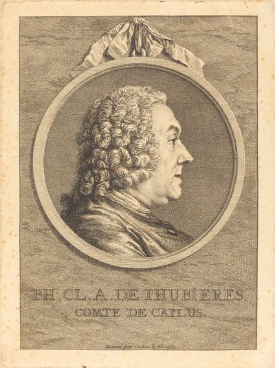 Ph.Cl.A. de Thubières, Comte de Caylus - Charles Nicolas Cochin II