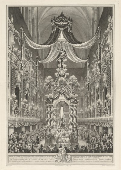 Pompe funèbre de Catherine Opalinska - Charles Nicolas Cochin II