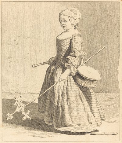 Le Jeune Soldat - Charles Nicolas Cochin I after Jean Siméon Chardin
