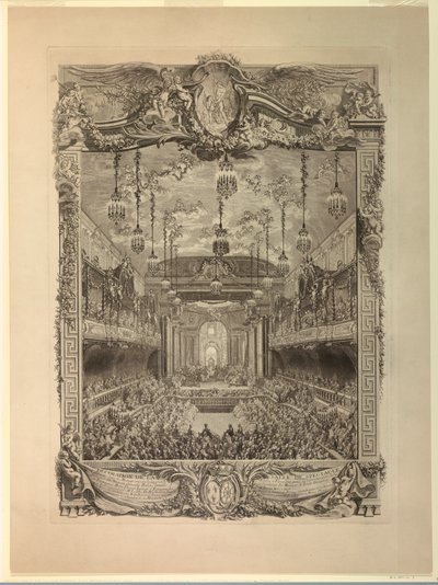 Décoration de la salle de spectacle - Charles Nicolas Cochin the younger