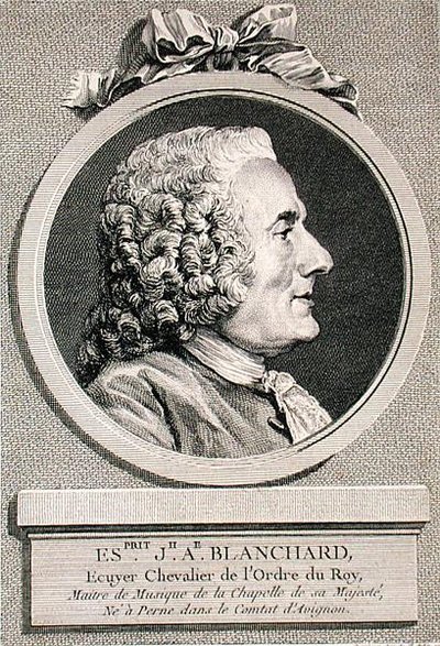 Esprit Joseph Antoine Blanchard (1696-1770) gravé par Augustin de Saint-Aubin, 1767 - Charles Nicolas II (after) Cochin