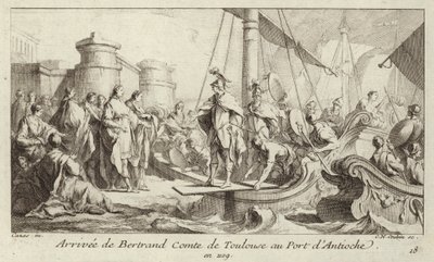 Arrivée de Bertrand, comte de Toulouse, au port d