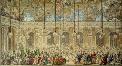 Bal masqué ou bal des Ifs donné pour le mariage de Louis Dauphin de France (1729-1765) avec Marie-Thérèse d