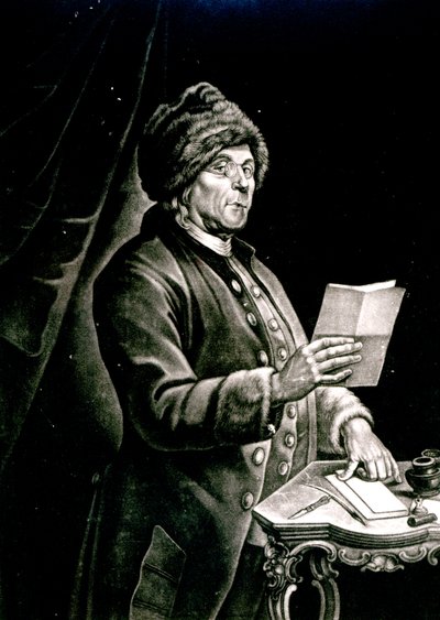 Portrait de Benjamin Franklin, 1777 - Charles Nicolas II Cochin