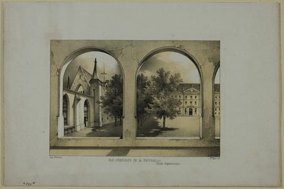 Vue intérieure du terrain de loisirs - Charles Nicolas Lemercier