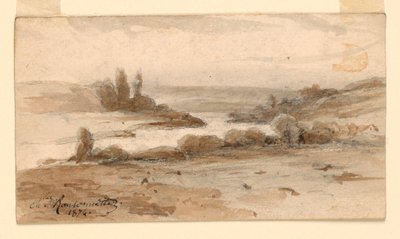 Un paysage - Charles Nicolas Ransonnette