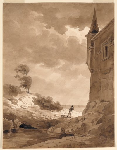 Sur le rivage - Charles Nicolas Ransonnette