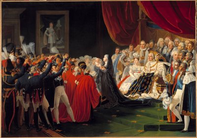 La Duchesse de Berry présentant son fils le Duc de Bordeaux au peuple et à l