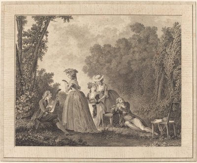 Le concert agréable - Charles Nicolas Varin after Nicolas Lavreince