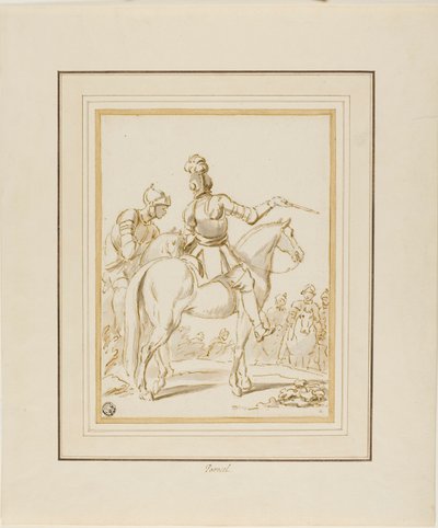 Chevaliers à cheval - Charles Parrocel