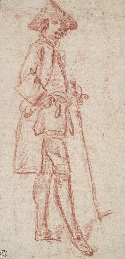 Homme debout, tenant une épée - Charles Parrocel