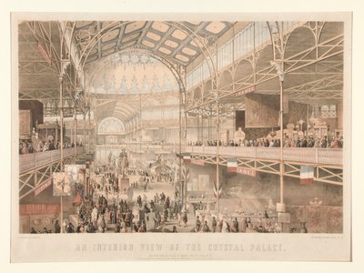 Vue intérieure du Crystal Palace - Charles Parsons