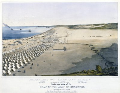Vue aérienne du camp de l