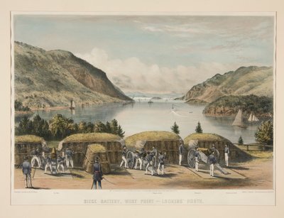 Batterie de siège, West Point - Vue vers le nord - Charles Parsons
