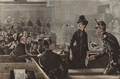 Acquitté, une scène dans les tribunaux de Paris - Charles Paul Renouard