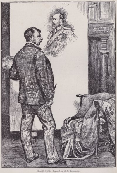 Frank Holl, peignant dans son atelier - Charles Paul Renouard