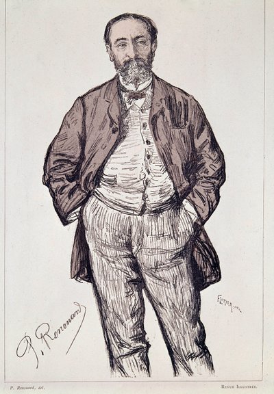 Portrait de Camille Saint-Saëns, compositeur français, XXe siècle (gravure) - Charles Paul Renouard