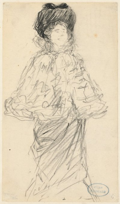 Femme debout - Charles Paul Renouard