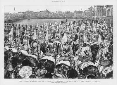 Défilé de la couleur aux Horse Guards - Charles Paul Renouard