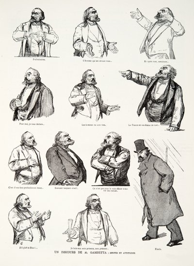 Un Discours de M. Gambetta: Gestes et Attitudes, tiré de Histoire de la Troisième République, Vol. I, l