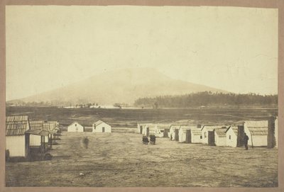 Sans titre (camp militaire, peut-être de la bataille de Lookout Mountain, Chattanooga, Tennessee) - Charles Peck