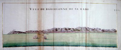 Vue de Barcelone et de son port - Charles Pene