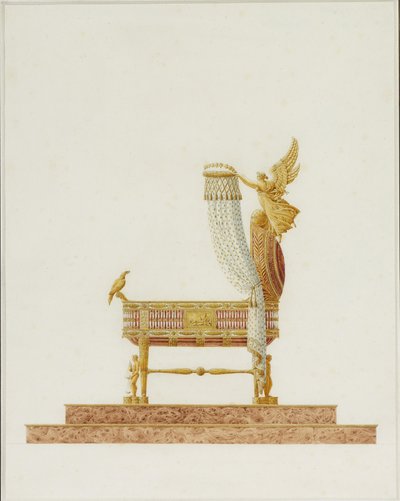 Conception du berceau pour Sa Majesté le Roi de Rome, 1811 - Charles Percier