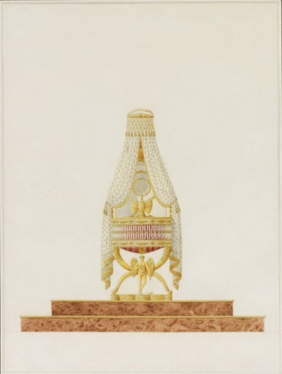 Conception du berceau pour Sa Majesté le Roi de Rome, 1811 - Charles Percier