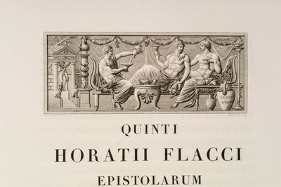 Page de Quintus Horatius Flaccus - Charles Percier