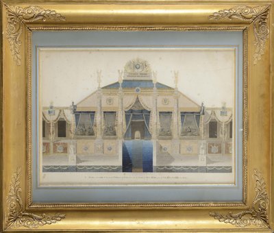 Projet de la Grande Tribune et du Trône pour la Fête de la Distribution des Aigles - Charles Percier