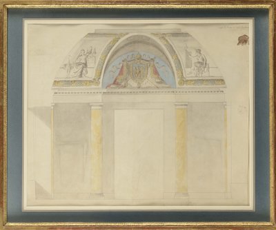 Étude pour la décoration du trône au Palais des Tuileries - Charles Percier