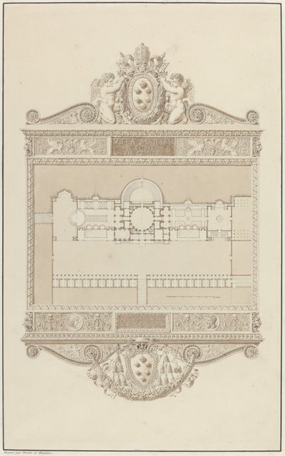 Villa Madama à Rome - Charles Percier and Pierre François Léonard Fontaine