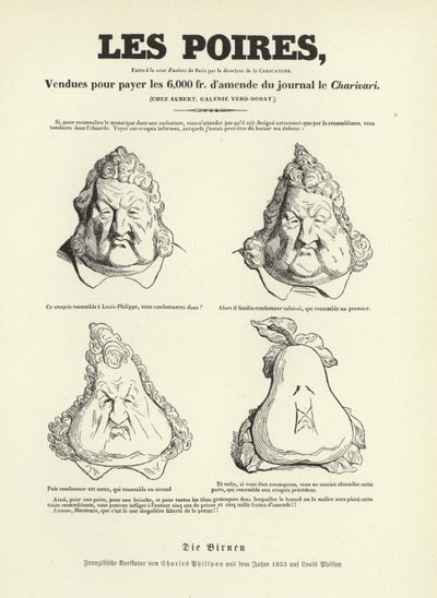 Caricature du roi Louis-Philippe Ier de France - Charles Philipon