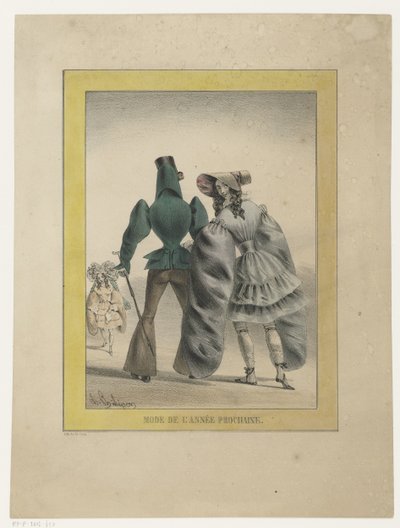 Homme et femme en mode futuriste - Charles Philipon