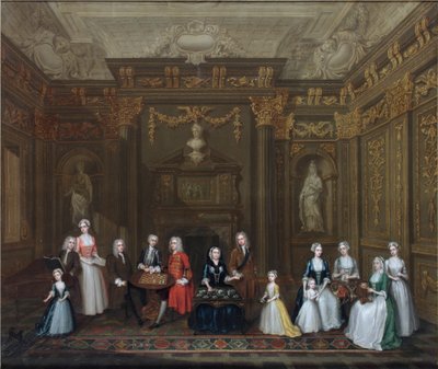 Une fête de thé chez la comtesse de Portland - Charles Phillips