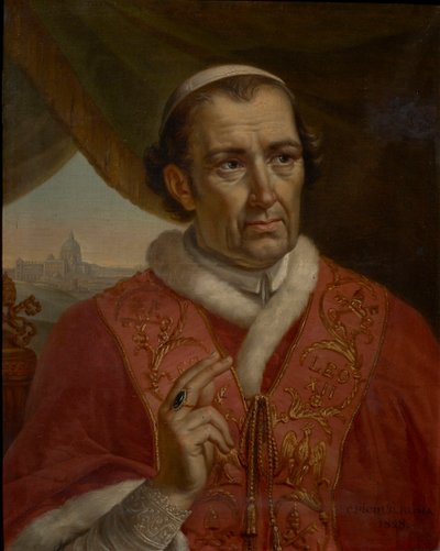 Portrait du pape Léon XII 1760-1829, 1828 - Charles Picqué