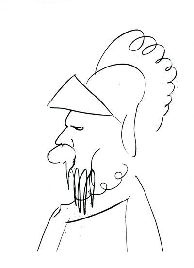 Homme avec un casque - Charles Pierre Baudelaire