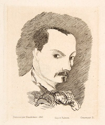 Autoportrait de Charles Baudelaire - Charles Pierre Baudelaire