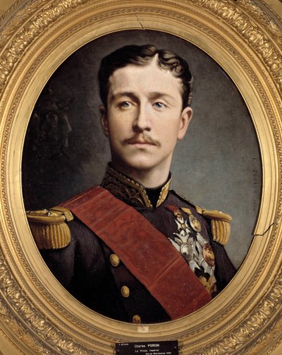 Portrait du prince impérial Eugène Louis Napoléon (1856 - 1879), fils de Napoléon III. Peinture de Charles Porion (19e siècle) - Charles Porion