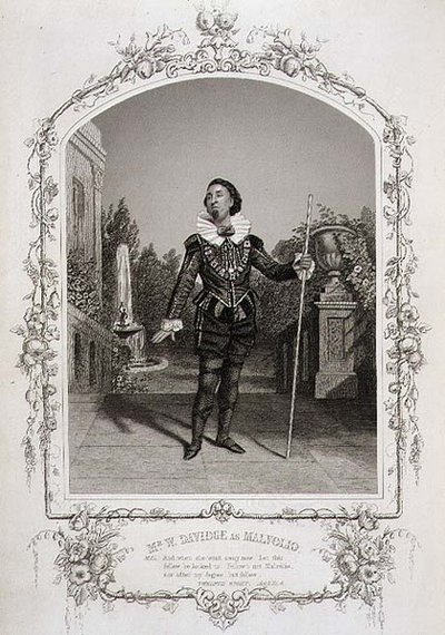 M. W. Davidge en Malvolio, Acte III Scène 4 de 