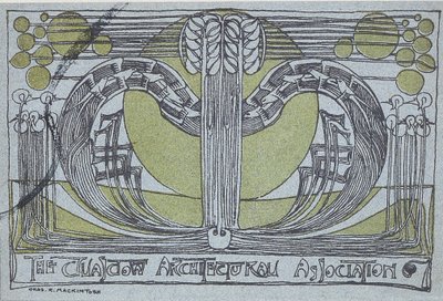 Programme de Conversazione pour la Glasgow Architectural Association, 1894 - Charles Rennie Mackintosh
