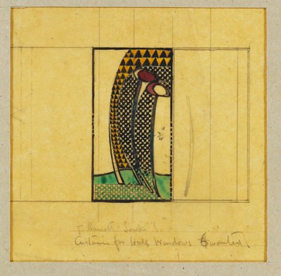Conception pour des rideaux pour les fenêtres de la salle, pour W.J. Bassett-Lowke, 1916-17 - Charles Rennie Mackintosh