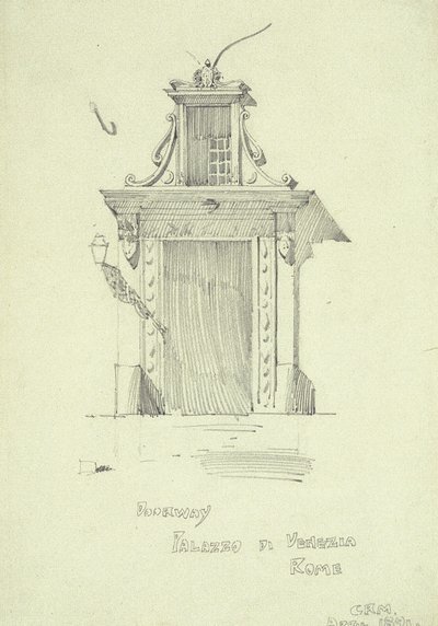 Porte, Palazzo di Venezia, Rome - Charles Rennie Mackintosh