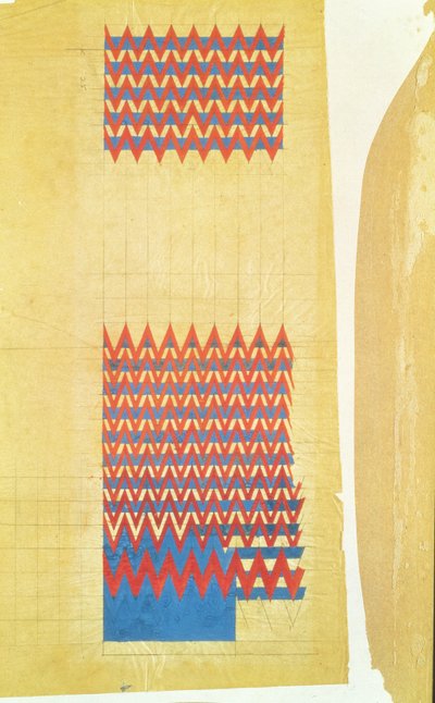 Design de tissu, 1916 - Charles Rennie Mackintosh