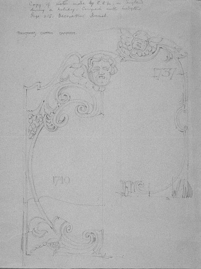 Pierres tombales, Chipping Camden, Gloucestershire - Charles Rennie Mackintosh