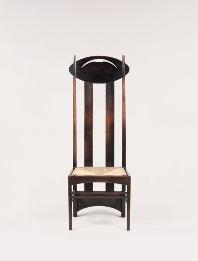 Chaise à dossier haut pour les salons de thé Argyle Street, Glasgow - Charles Rennie Mackintosh