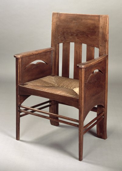 Fauteuil en chêne, c.1897 - Charles Rennie Mackintosh