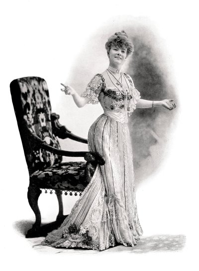 Une actrice parisienne, Mademoiselle Charlotte Wiehe, 1901 - Charles Reutlinger