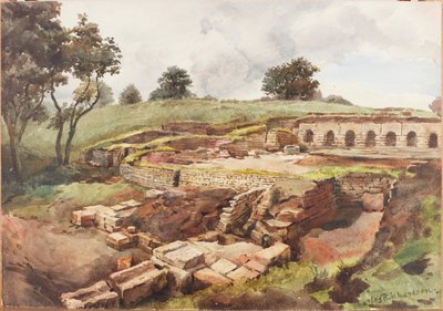 Maison de bain à Chesters depuis le nord-est - Charles Richardson