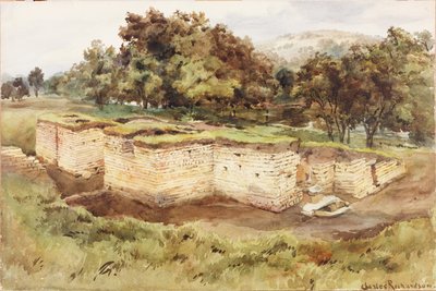 Chesters Bath House depuis le sud-ouest - Charles Richardson